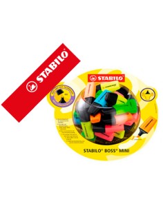 Rotulador stabilo boss mini fluorescente expositor bombonera de 50 unidades colores surtidos