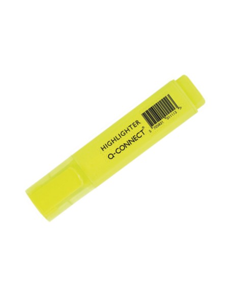 Rotulador q connect fluorescente punta biselada estuche de 6 colores