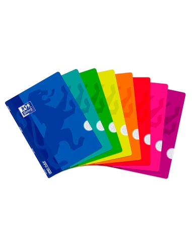 Libreta escolar oxford tapa flexible optik paper openflex 48 hojas 90 gr din a4 cuadro 4 mm colores surtidos