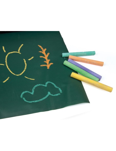 Pizarra liderpapel para tiza rollo adhesivo 45x200 cm color negro o verde