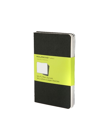 Libreta moleskine tapa dura liso 64 hojas con 16 hojas desmontables color negro pack de 3 unidades 90x140 mm Libreta moleskine tapa dura liso 64 hojas con 16 hojas desmontables color negro pack de 3 unidades 90x140 mm