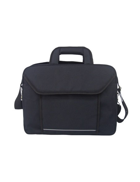 Maletin para portatil q connect 154 negro 1 asa 2 bolsillos exteriores medidas 390x290x90 mm