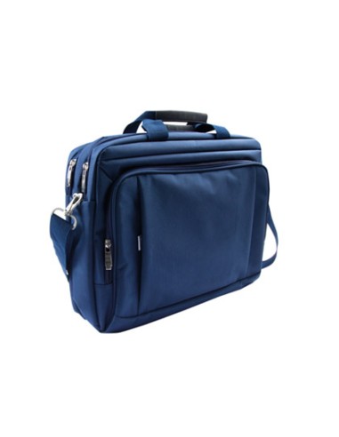 Maletin para portatil q connect 155 azul 1 asa 1 bolsillo exterior medidas 390x310x120 mm