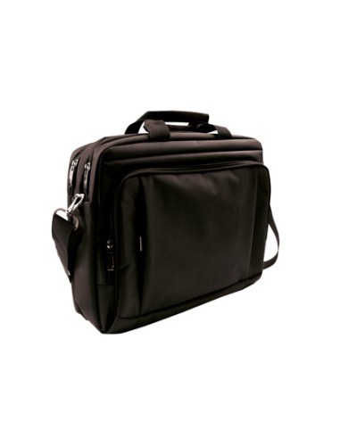 Maletin para portatil q connect 155 negro 1 asa 1 bolsillo exterior medidas 390x310x120mm