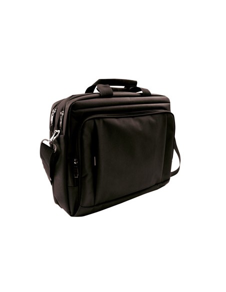 Maletin para portatil q connect 155 negro 1 asa 1 bolsillo exterior medidas 390x310x120mm