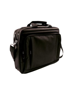 Maletin para portatil q connect 155 negro 1 asa 1 bolsillo exterior medidas 390x310x120mm