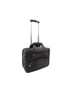 Maletin para portatil q connect 16 negro 1 asa 2 bolsillos exteriores y ruedas medidas 410x325x150 mm