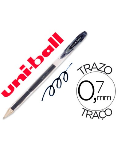 Boligrafo uni ball roller um 120 signo 07 mm tinta gel color negro