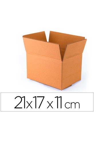 Caja para embalar q connect fondo automatico medidas 210x170x110 mm espesor carton 3 mm