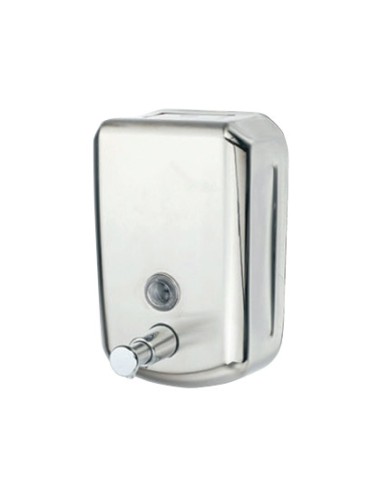 Dispensador manual q connect de jabon 800 ml acero inoxidable 115x56x179mm