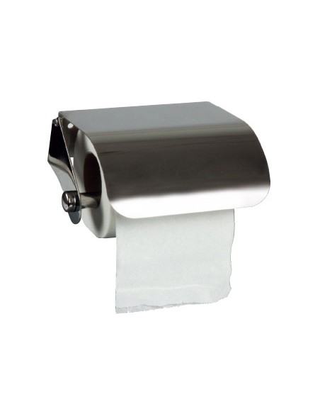 Dispensador q connect de papel higienico acero inoxidable 122x98x45 mm