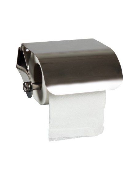 Dispensador q connect de papel higienico acero inoxidable 122x98x45 mm