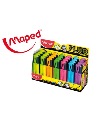 Rotulador maped fluo peps classic expositor de 28 unidades colores surtidos