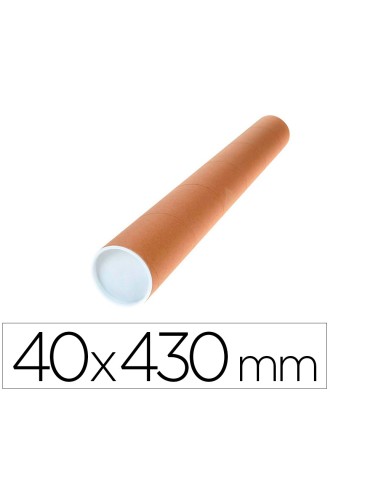 Tubo de carton q connect portadocumentos tapa plastico 40x430 mm