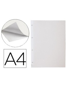 Hoja album liderpapel autoadhesiva blanca