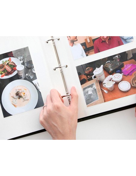 Hoja album liderpapel autoadhesiva blanca