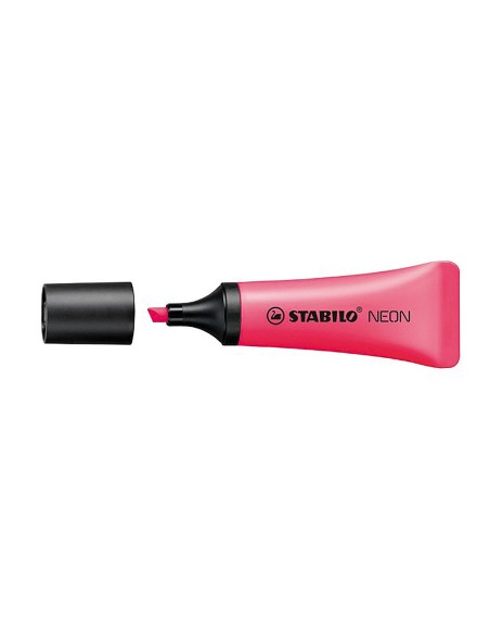Rotulador stabilo fluorescente 72 rosa neon