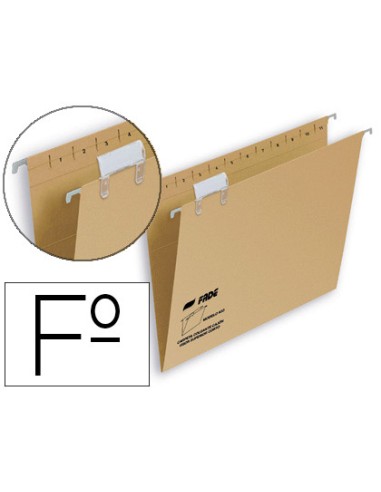 Carpeta colgante fade folio visor superior kraft eco