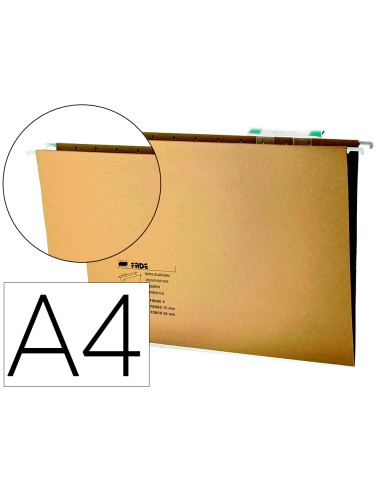 Carpeta colgante fade din a4 visor superior kraft eco