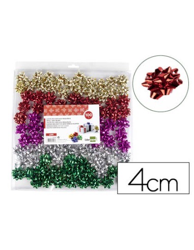 Lazos liderpapel fantasia pequenos colores metalizados surtidos