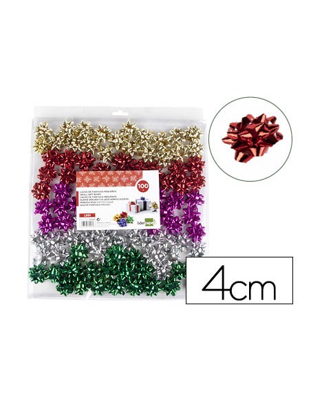 Lazos liderpapel fantasia pequenos colores metalizados surtidos