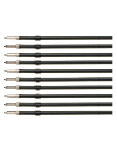 Recambio boligrafo liderpapel gummy touch retractil 10 mm tinta celeste bolsa de 10 unidades