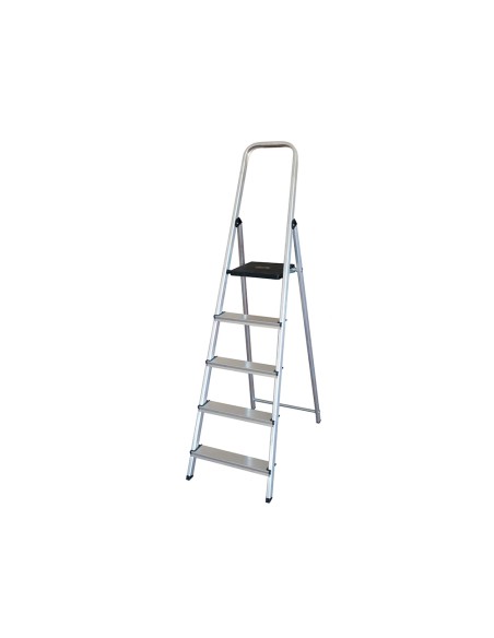 Escalera q connect de aluminio 5 peldanos 1062x483x1675 mm peso maximo 150 kg en 131