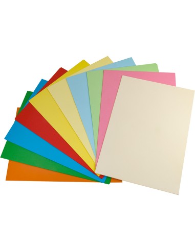 Papel color liderpapel a3 80gr m2 10 colores surtidos paquete 100 hojas