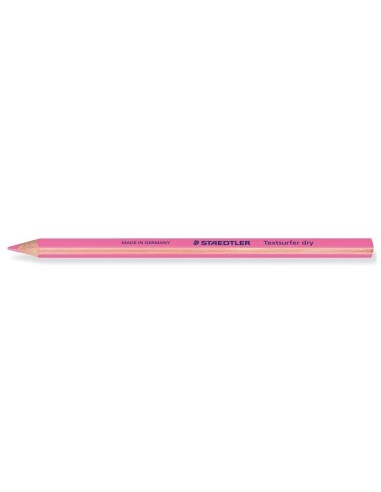 Lapices fluorescente staedtler triangular top star rosa caja de 12 unidades