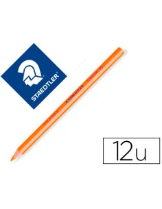 Lapices fluorescente staedtler triangular top star naranja caja de 12 unidades