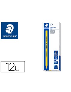 Lapices fluorescente staedtler triangular top star amarillo caja de 12 unidades