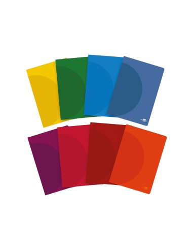 Libreta liderpapel 360 tapa de plastico a5 48 hojas 90g m2 horizontal con doble margen colores surtidos