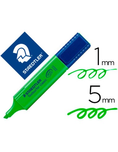 Rotulador staedtler textsurfer classic 364 fluorescente verde