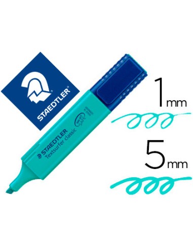 Rotulador staedtler textsurfer classic 364 fluorescente turquesa