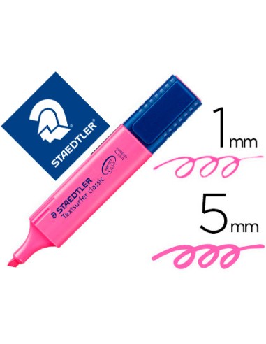 Rotulador staedtler textsurfer classic 364 fluorescente rosa