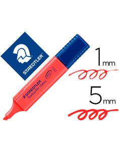 Rotulador staedtler textsurfer classic 364 fluorescente rojo