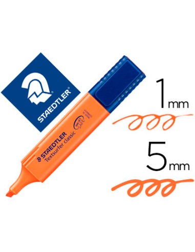 Rotulador staedtler textsurfer classic 364 fluorescente naranja