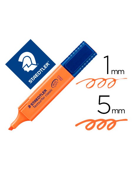Rotulador staedtler textsurfer classic 364 fluorescente naranja