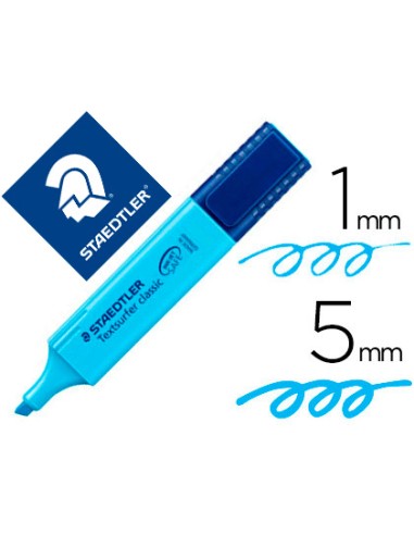 Rotulador staedtler textsurfer classic 364 fluorescente azul