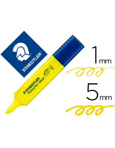 Rotulador staedtler textsurfer classic 364 fluorescente amarillo