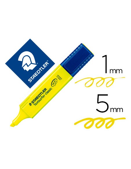 Rotulador staedtler textsurfer classic 364 fluorescente amarillo