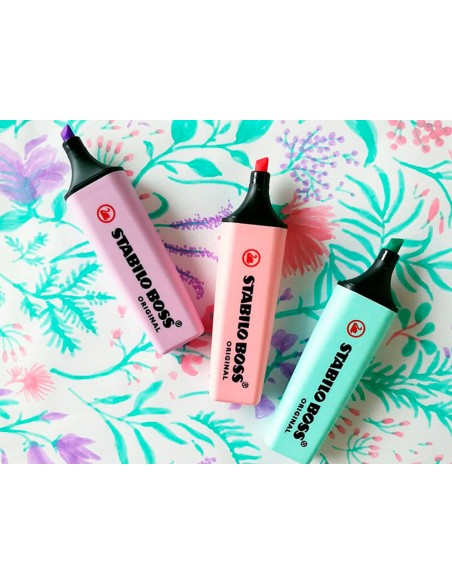 Rotulador stabilo boss pastel fluorescente 70 estuche de 4 unidades surtidas