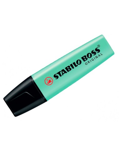 Rotulador stabilo boss pastel fluorescente 70 pizca de menta