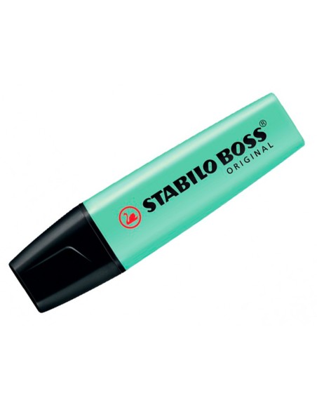 Rotulador stabilo boss pastel fluorescente 70 pizca de menta