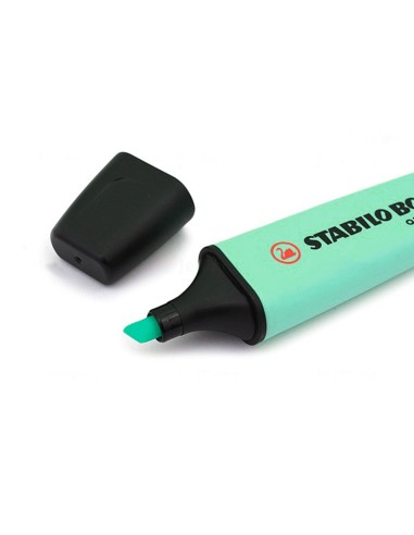 Rotulador stabilo boss pastel fluorescente 70 pizca de menta