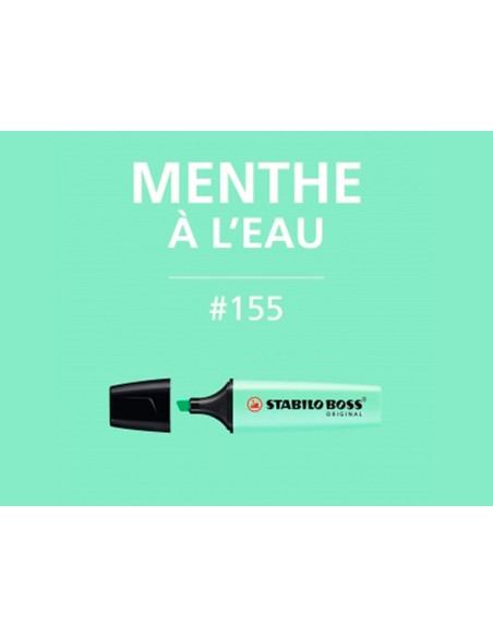 Rotulador stabilo boss pastel fluorescente 70 pizca de menta