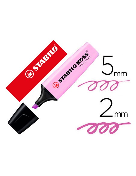 Rotulador stabilo boss pastel fluorescente 70 brisa violeta