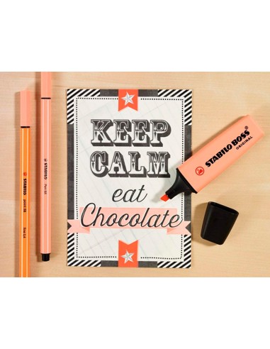 Rotulador stabilo boss pastel fluorescente 70 melocoton sedoso