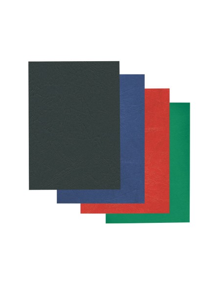 Tapa encuadernacion liderpapel carton a4 1mm negra paquete de 50 unidades