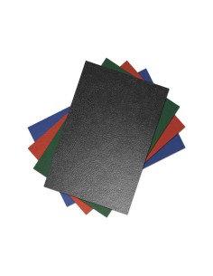 Tapa encuadernacion liderpapel carton a4 1mm negra paquete de 50 unidades